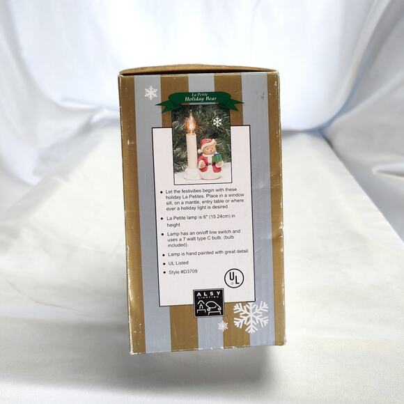 ALSV Electric Candle Lamp Christmas Santa Teddy Bear Lighted Holiday Decor - Picture 15 of 16